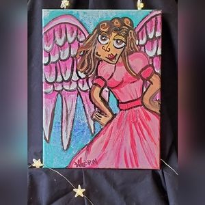 9x12 Original Acrylic Painting "Vanessa"